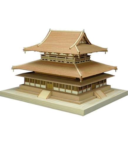 Amazon | ウッディジョー 1/75 法隆寺 金堂 木製模型 組立キット